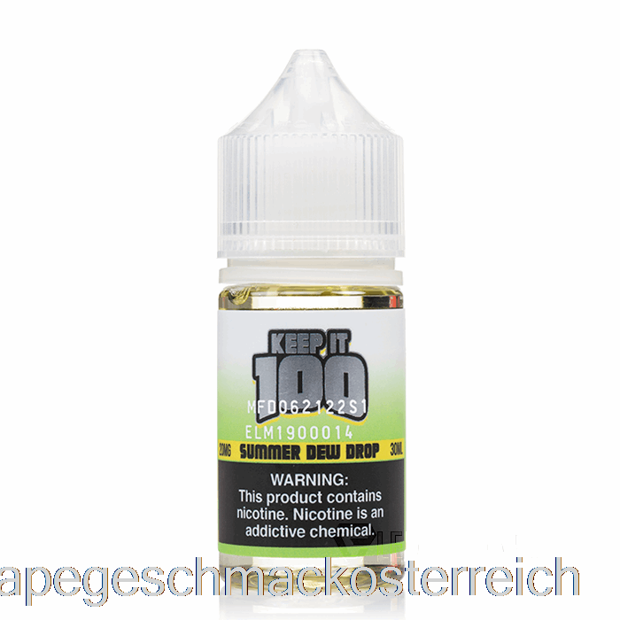 Sommertautropfen – Keep It 100 Salze – 30 Ml 30 Mg Vape-Geschmack